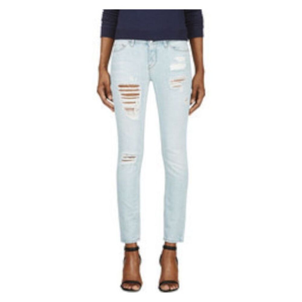 IRO.JEANS Womens Light Blue Cropped Jeans Size: 26